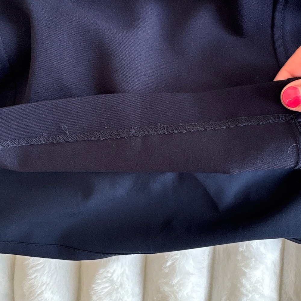 Elegant Navy Blue Pencil Skirt - Picture 6 of 6